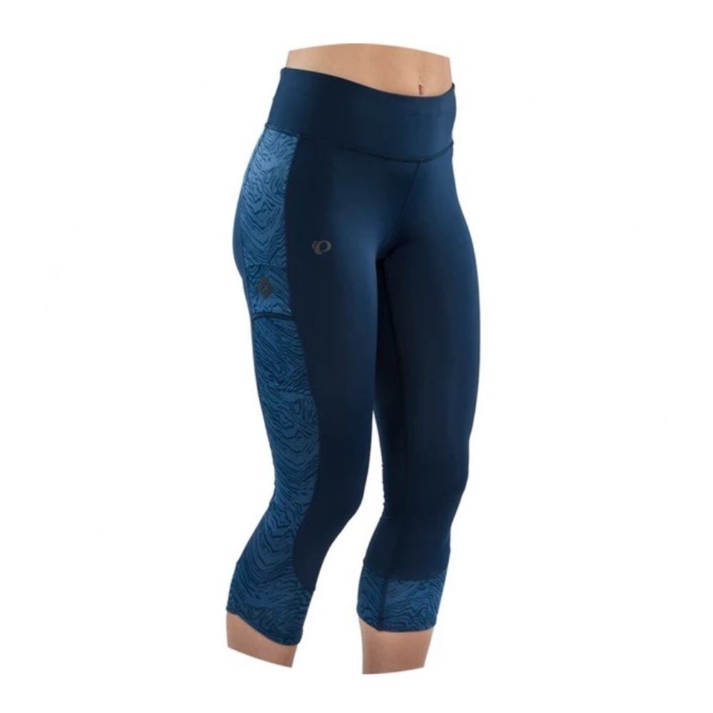 Pearl Izumi Large cycling leggings blue zebra print - unpadded